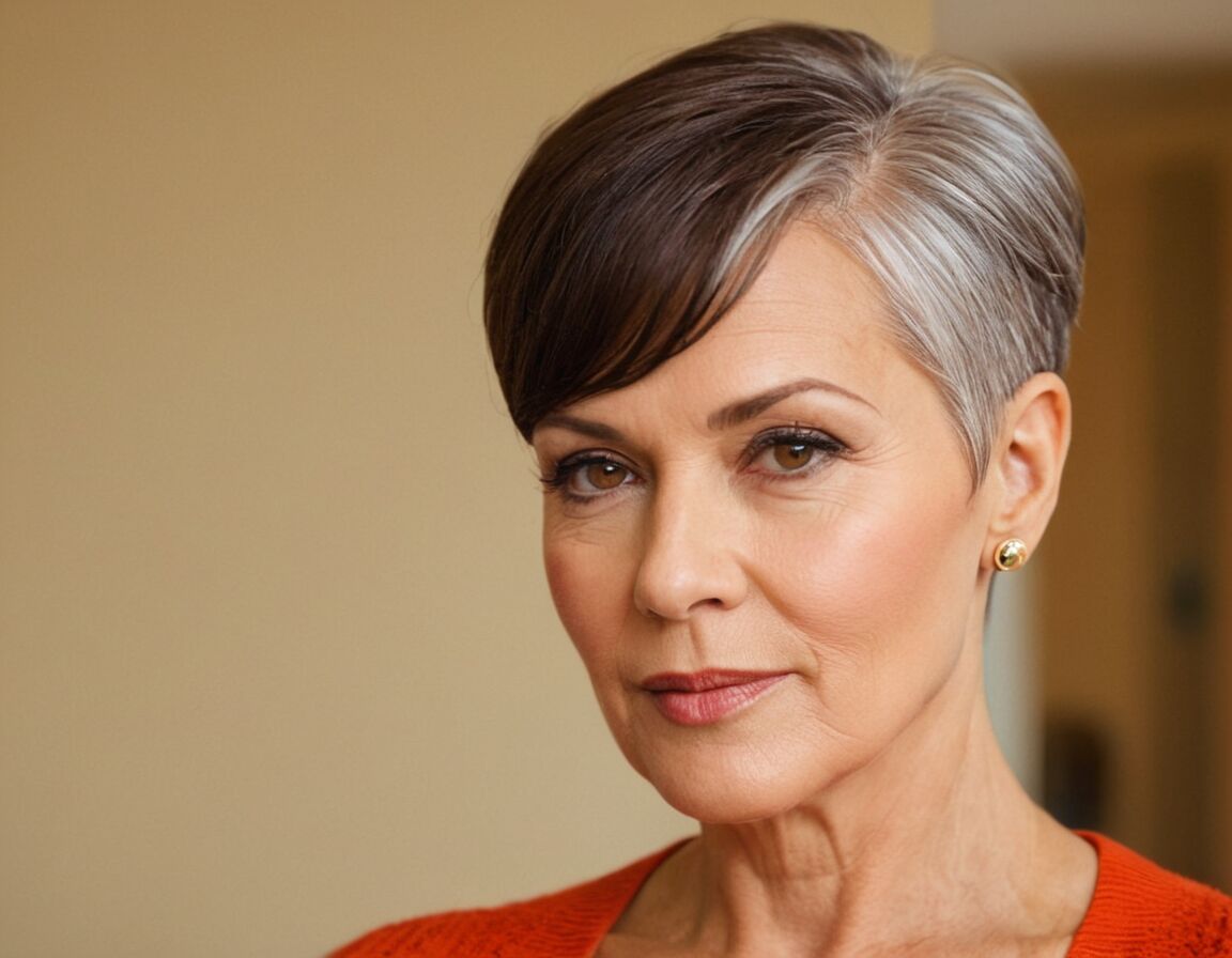Trendige Undercuts setzen modische Akzente   - Kurzhaarfrisuren für Frauen ab 60: Modern, pflegeleicht und stylish