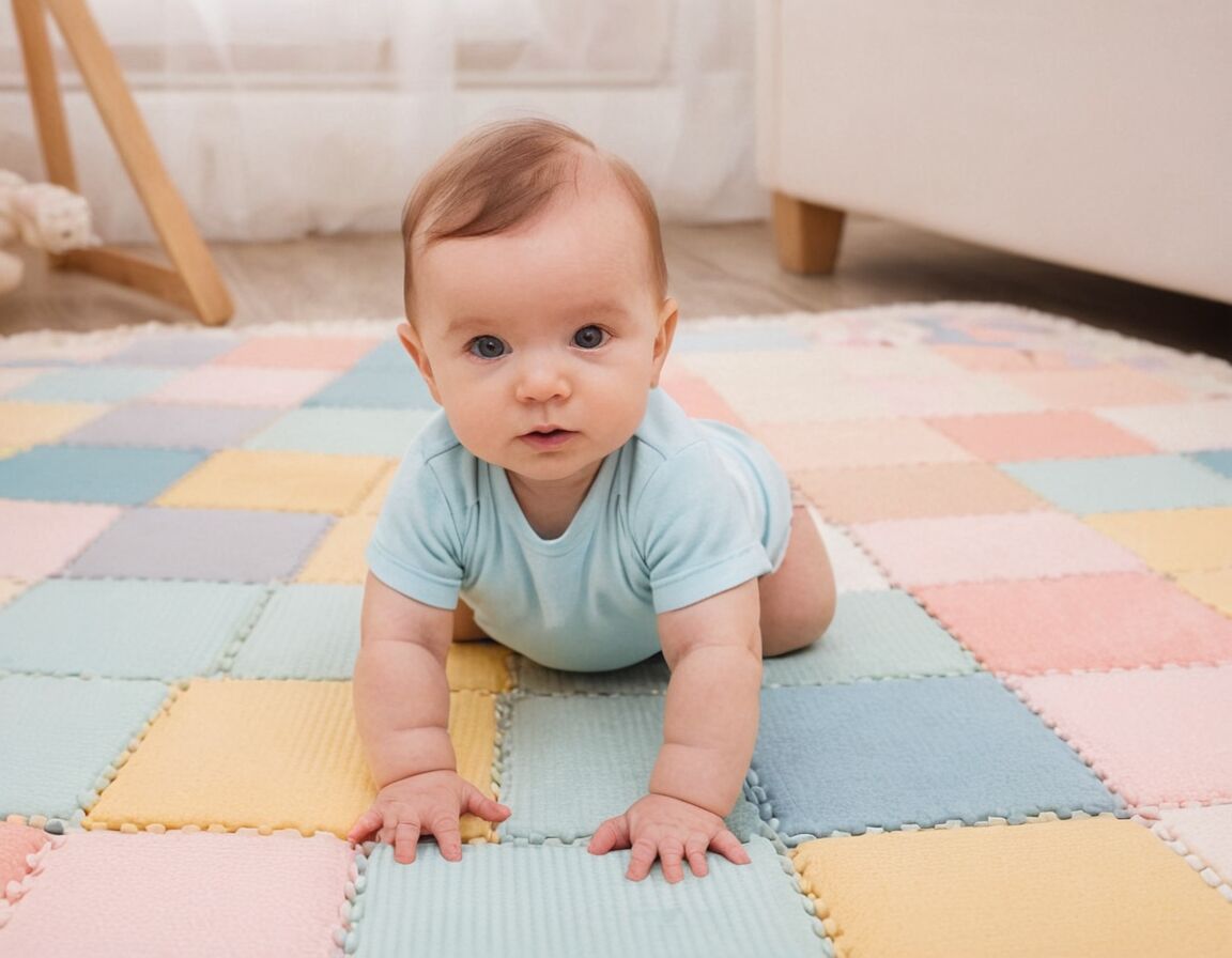 Activity-Decken mit unterschiedlichen Oberflächenstrukturen   - Baby-Spielzeug 0-3 Monate: Sicher, sinnvoll und fördernd