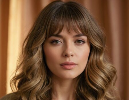 Curtain Bangs lange Haare: So stylen Sie den angesagten Pony-Look