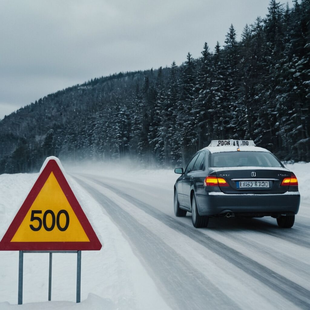 Wie schnell darf ein Kraftfahrzeug mit Schneeketten höchstens fahren? Gesetzliche Regeln