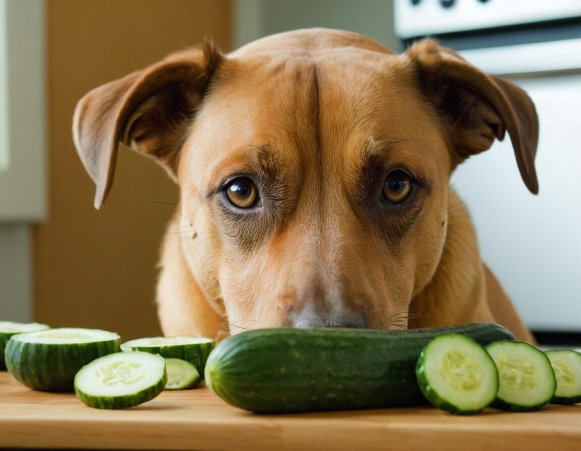 Bei empfindlichem Magen zunächst kleine Portionen testen   - Dürfen Hunde Gurken essen? Ernährungstipps für Vierbeiner
