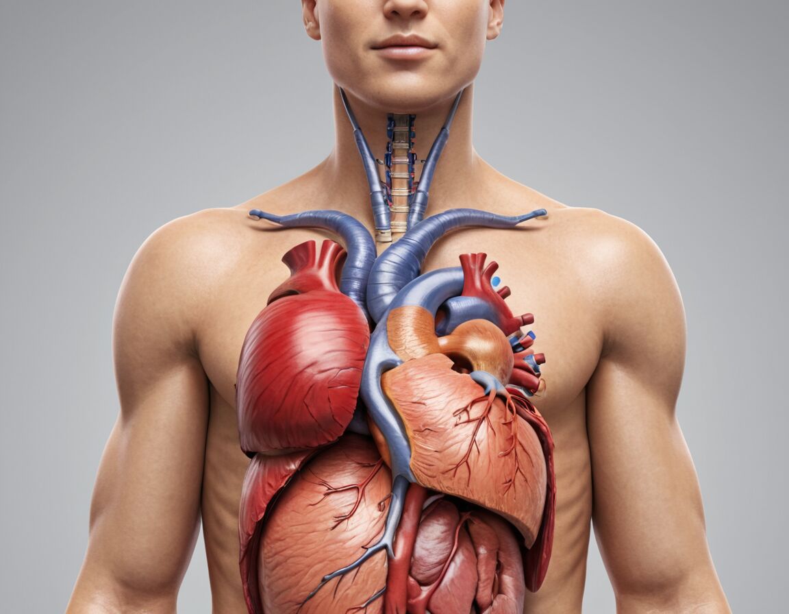 Rechte Herzhälfte eher mittig im Brustkorb   - Auf welcher Seite ist das Herz? Anatomie leicht erklärt