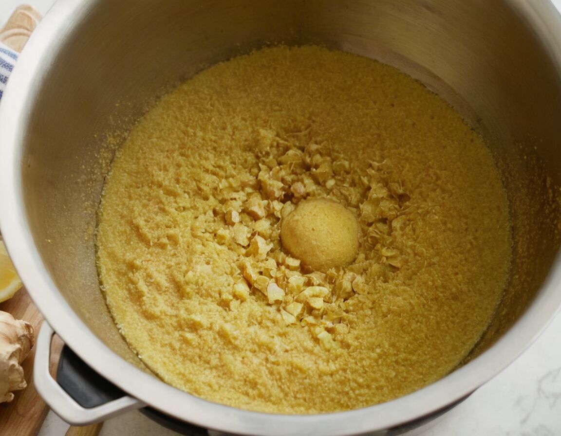 Shot durch ein feines Sieb abseihen - Ingwer Shot selber machen – So stärken Sie Ihr Immunsystem natürlich