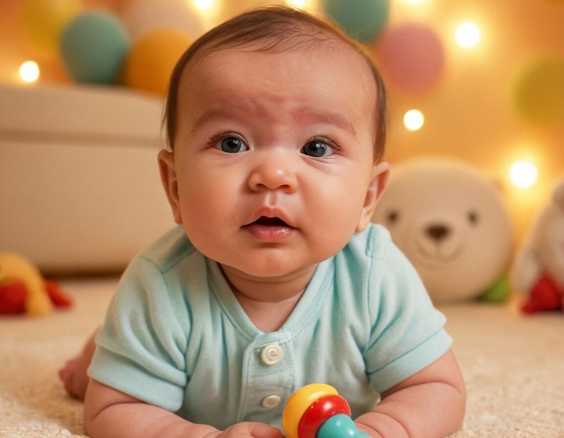 Entwicklung des Sehvermögens, Interesse an kräftigen Farben - 3 Monate altes Baby: Entwicklungsschritte, Tipps & häufige Fragen
