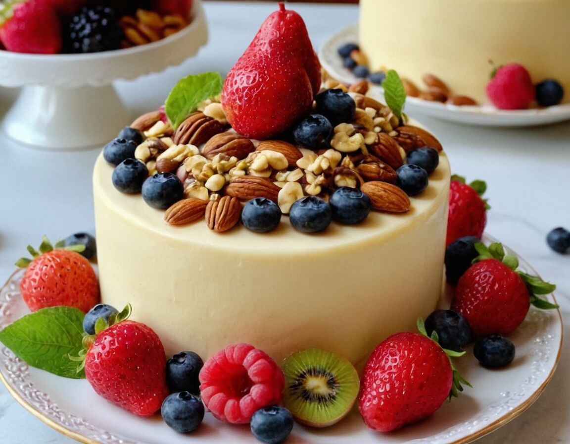 Dekorieren leicht gemacht mit Obst und Nüssen   - Leichte Torten für Anfänger – Gelingsichere Rezepte zum Nachbacken
