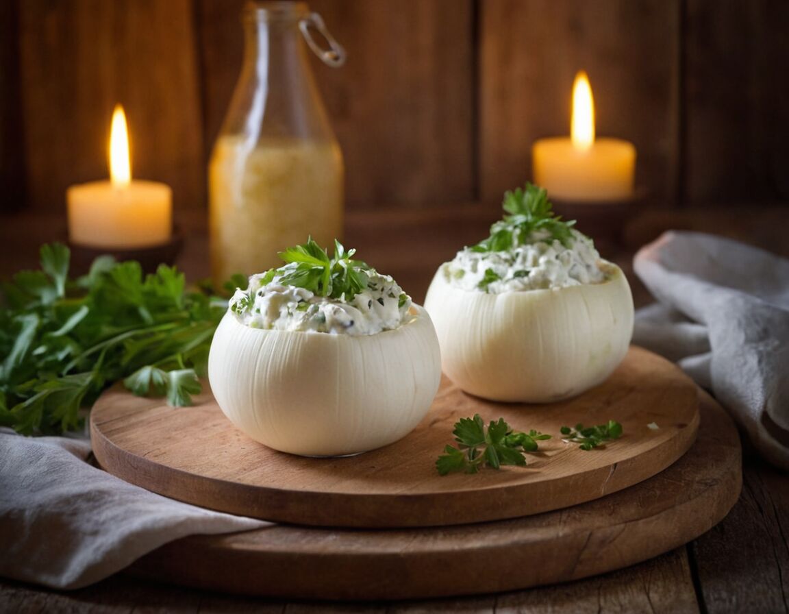 Gefüllte Kohlrabi mit Quark und frischen Kräutern   - Kohlrabi Rezepte schnell und einfach – Frische Ideen aus der Küche