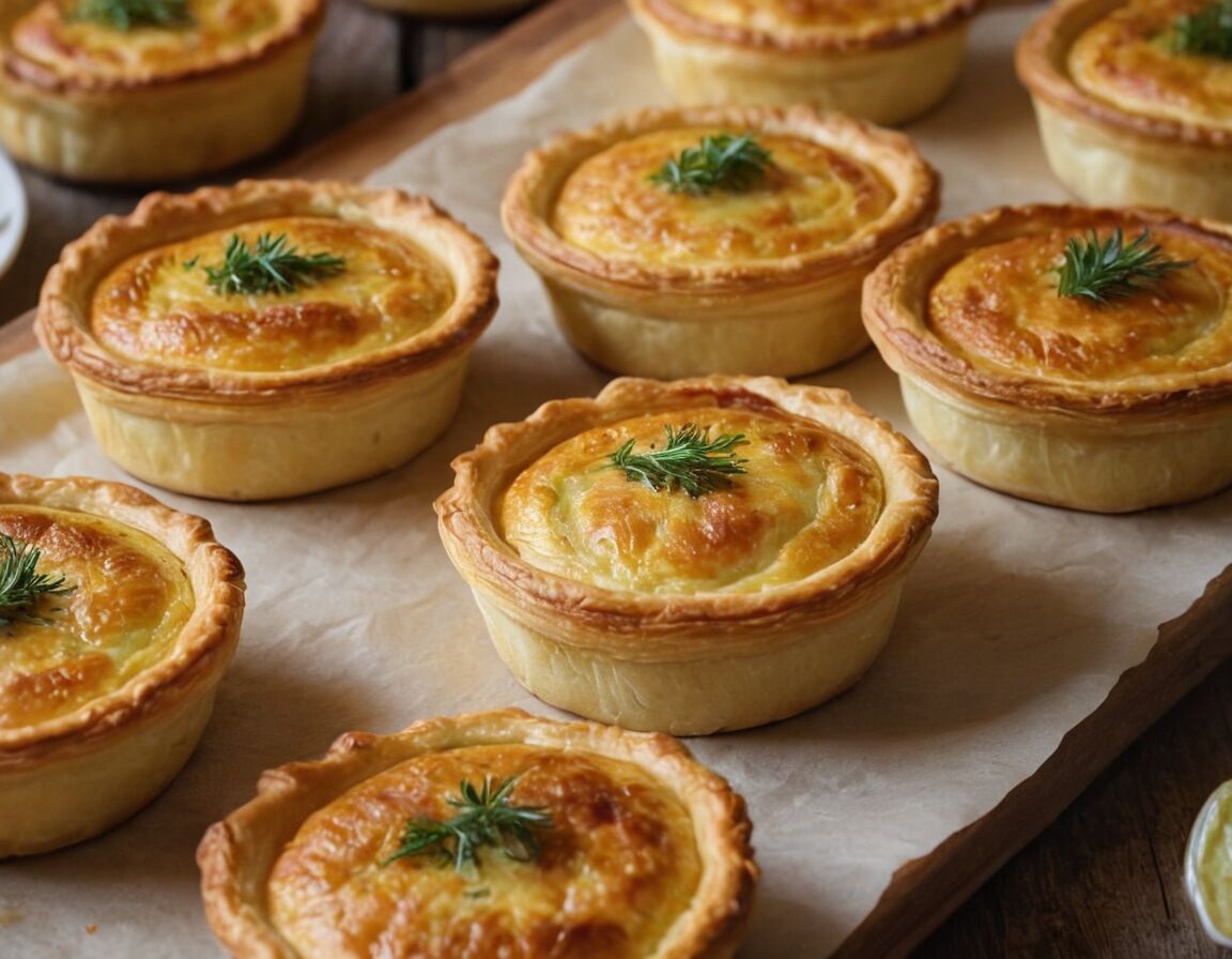 Mini-Quiches mit Schinken und Lauch   - Rezepte mit Blätterteig herzhaft – 10 kreative Ideen
