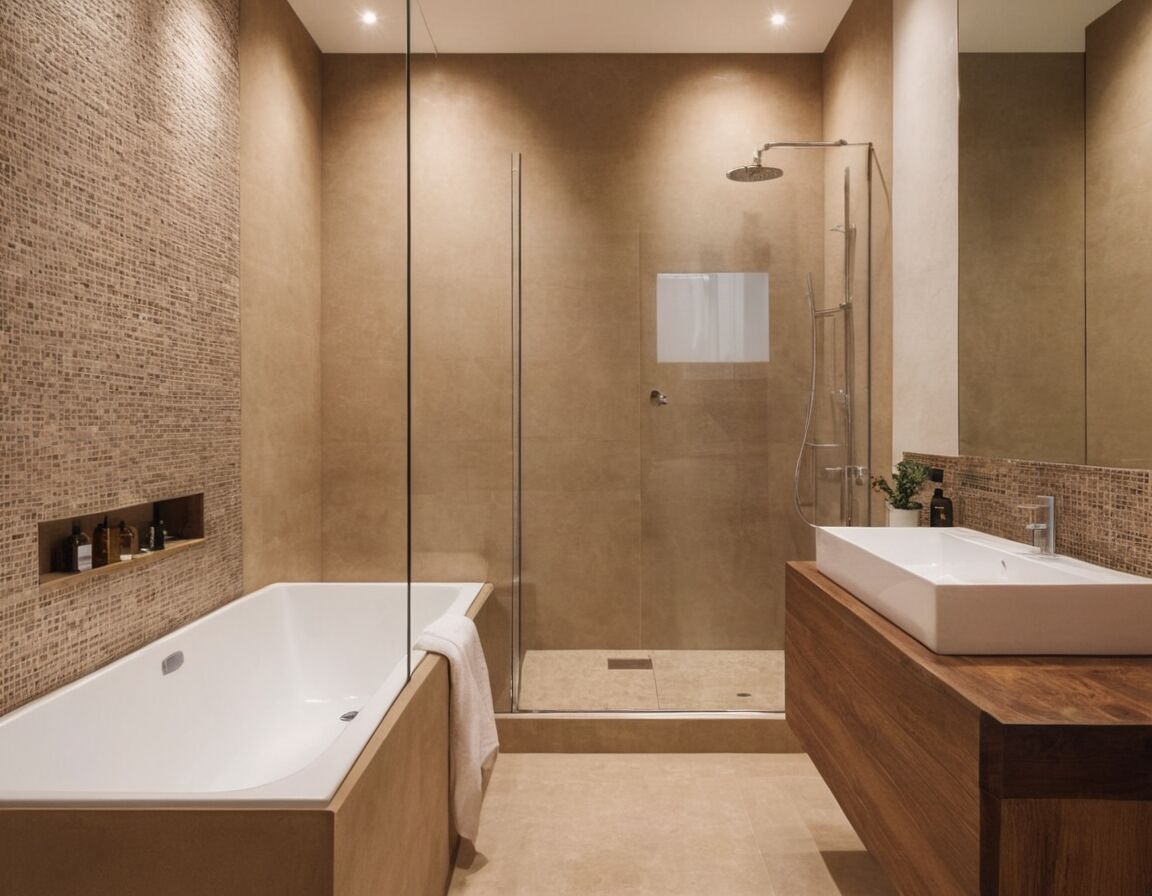 Waschtische mit integriertem Unterschrank verwenden   - Kleines Bad mit Dusche – Raumwunder gestalten & planen