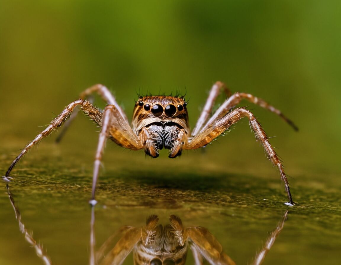 Einige Spinnenarten laufen sogar übers Wasser   - Wie viele Beine hat eine Spinne? Spannende Fakten aus der Natur