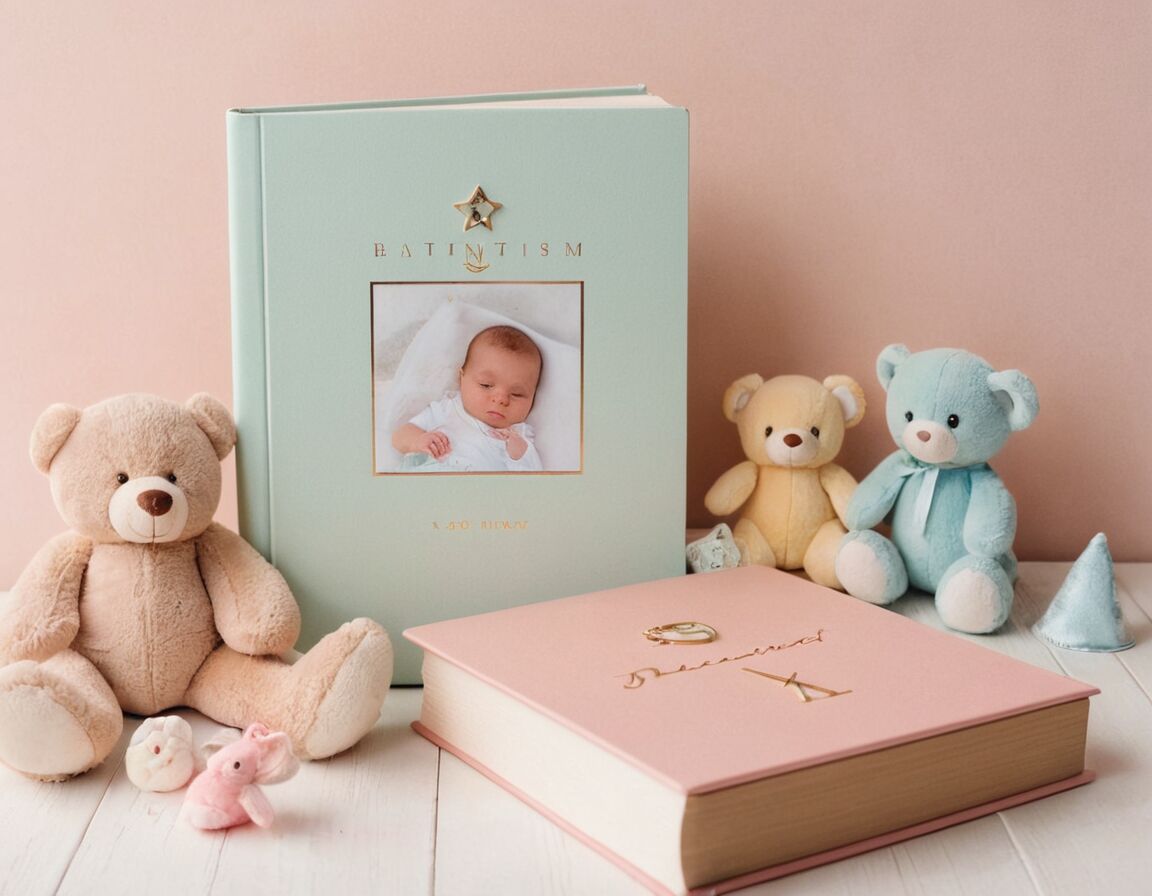 Erinnerungsalbum für Fotos und Meilensteine verschenken - Was schenkt man zur Taufe? Kreative Geschenkideen für Mädchen & Jungen