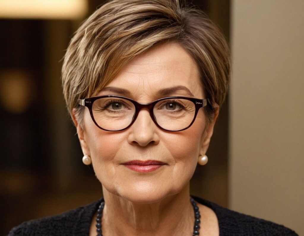 Mit Brille Kurzhaarfrisuren ab 60 die jünger machen – Inspiration & Trends