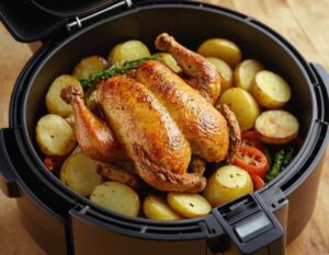 Hähnchen in der Heißluftfritteuse: Knusprige Rezepte ohne viel Fett