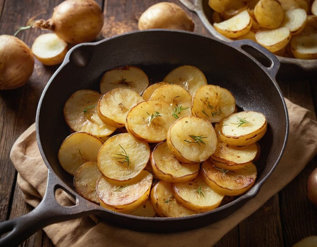 Bratkartoffeln aus gekochten Kartoffeln – So gelingt der Klassiker